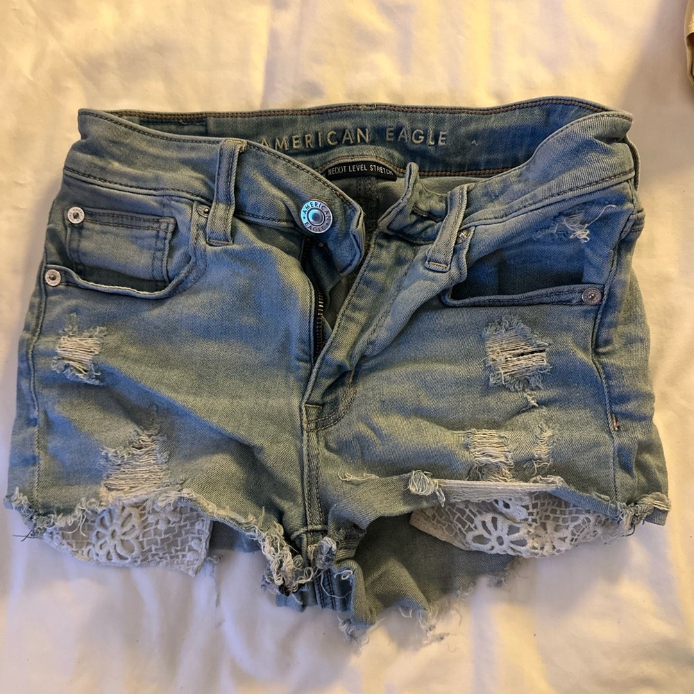 American Eagle Next Level Stretch Denim Shorts